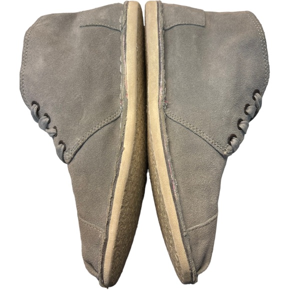 TOMS Womens Desert Boots Ash Grey Suede Botas Size 7 - Picture 4 of 8